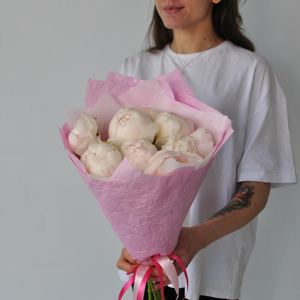 Белые пионы, 9 штучек