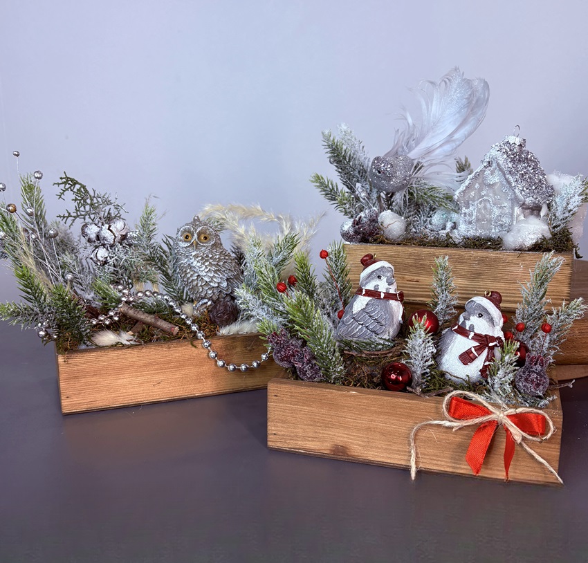 Корпоративные новогодние подарки. Цена от 10 шт! (искусственная хвоя)