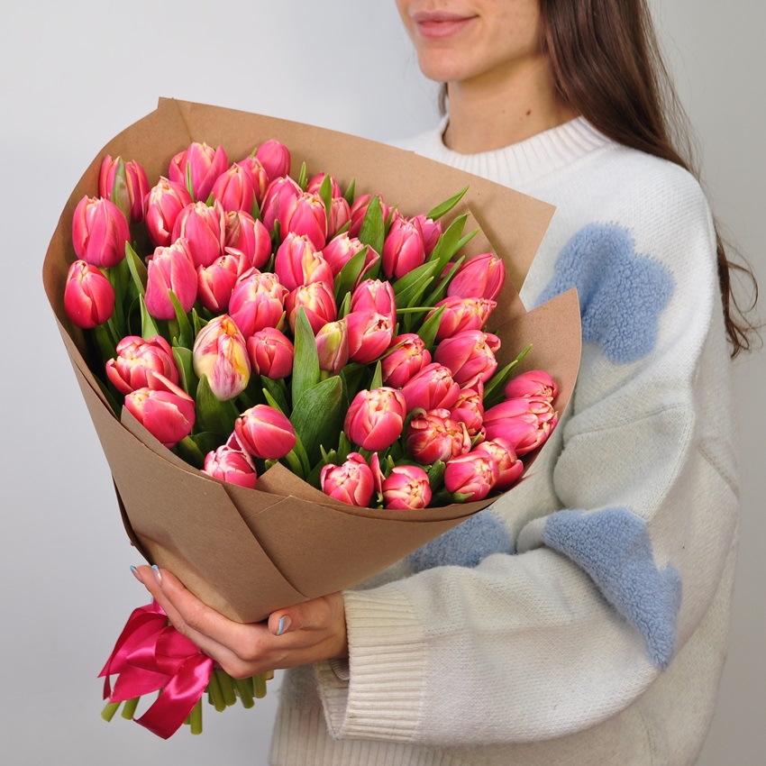 Пионовидные тюльпаны, 49 штук