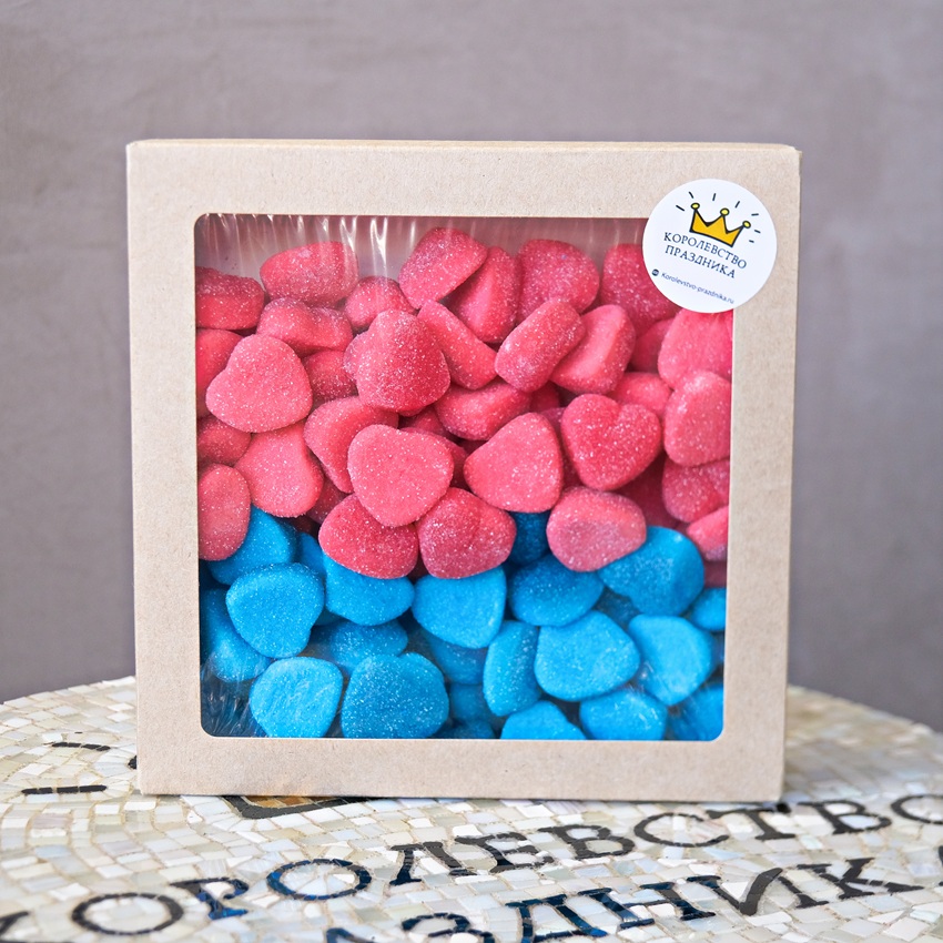 Мармелад сердечки кислые, 1000 грамм