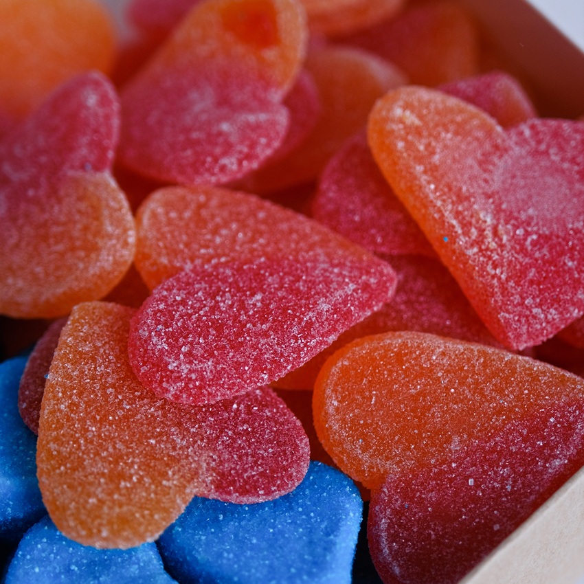 Мармелад Испания кислый: сердечки, 500 гр