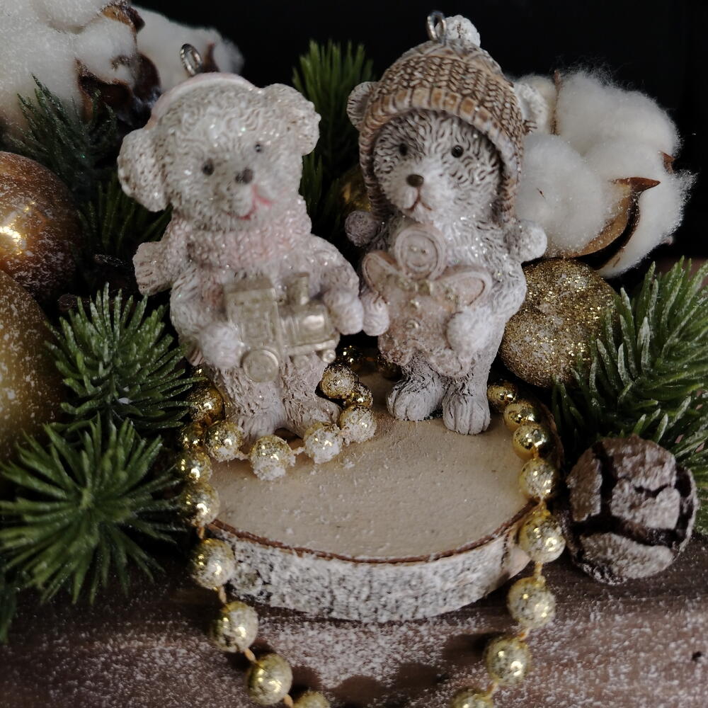 Уже собран! Композиция на Новый Год "Мишкина радость" (искусственная)