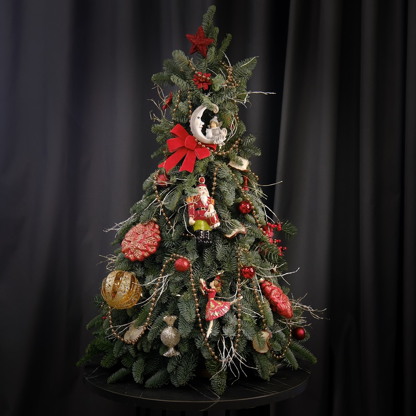 Ёлка новогодняя из датской пихты, 70 см "Щелкунчик"