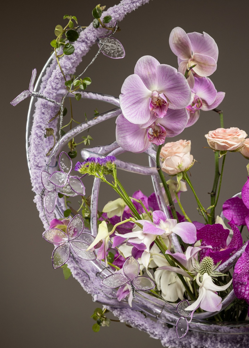 Авторский букет на каркасе ручной работы