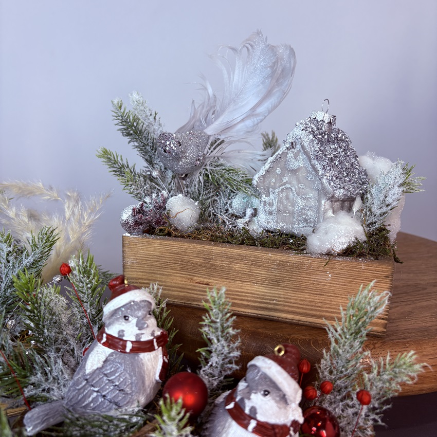 Корпоративные новогодние подарки. Цена от 10 шт! (искусственная хвоя)