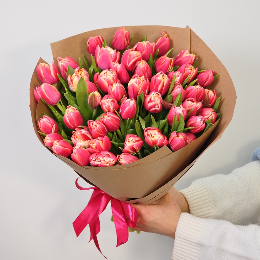 Пионовидные тюльпаны, 49 штук