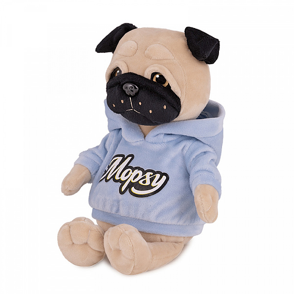 Мягкая Игрушка Мопс Мопси в Худи, 20 см, в Коробке