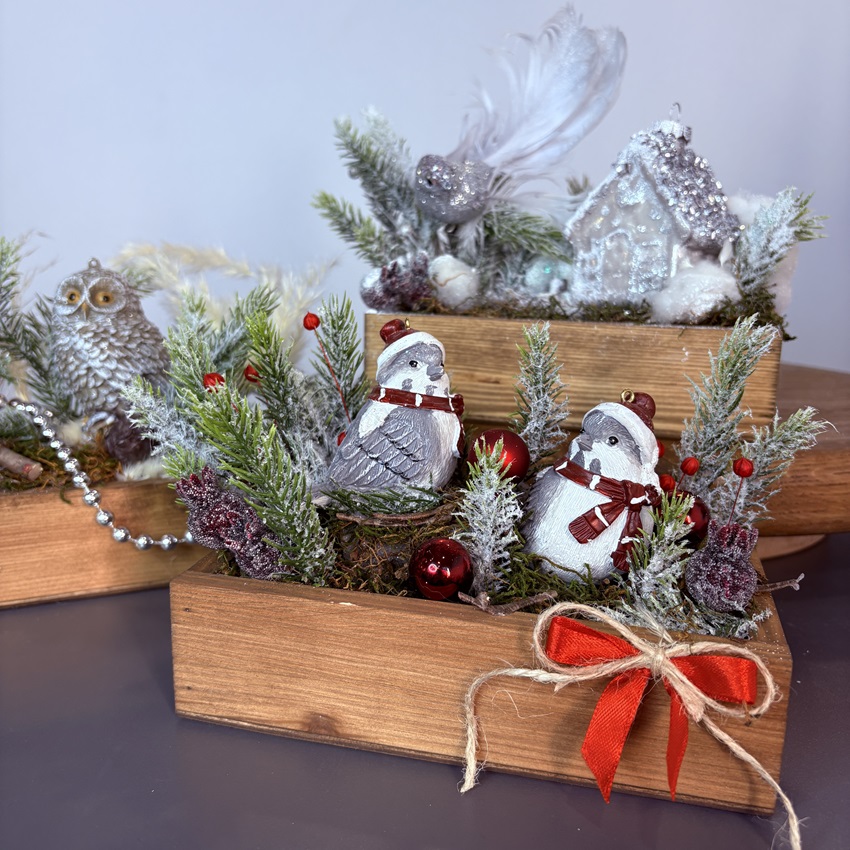 Корпоративные новогодние подарки. Цена от 10 шт! (искусственная хвоя)