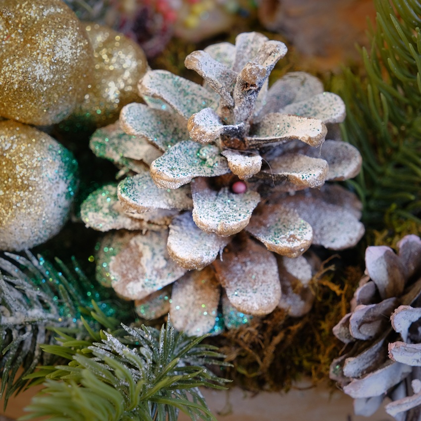 Новогодняя композиция "Пряничный домик" (искусственная)