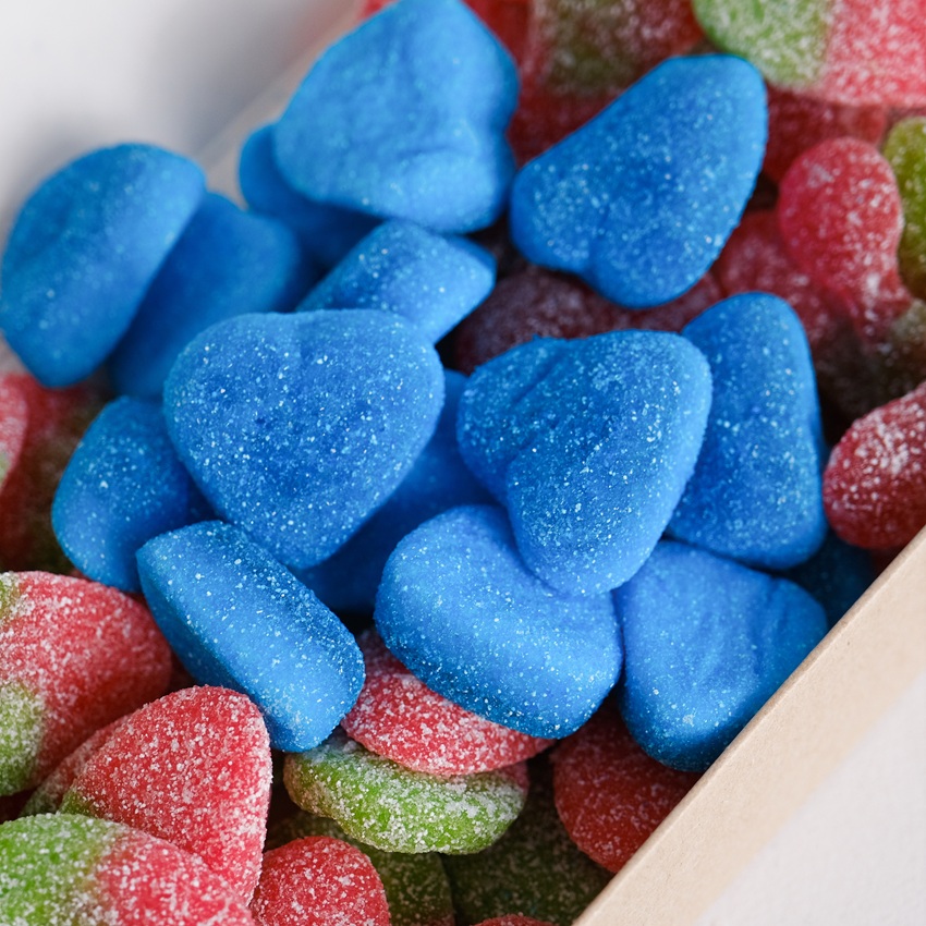 Мармелад Испания кислый: сердечки и клубничка, 500 гр