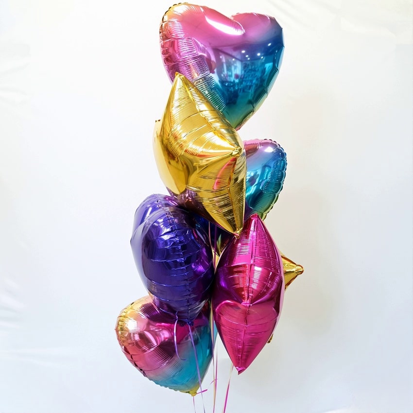 Сет фольгированных шаров "Радужный микс"