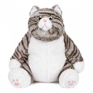 Мягкая Игрушка Кот Пухляш Серый, 25 см