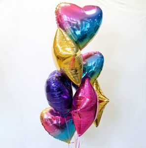 Сет фольгированных шаров "Радужный микс"