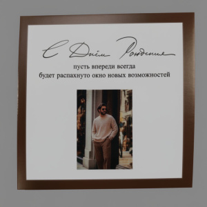 Карточка к букету для мужчины