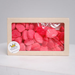 Мармелад Испания кислый: сердечки и губки, 500 гр