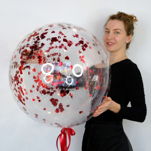 Шар гигант "Сфера с конфетти"
