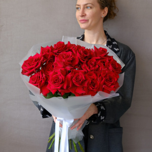 Роскошные французские розы, 15 штук