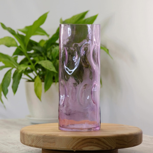 Ваза цилиндр сиреневая, 12х30