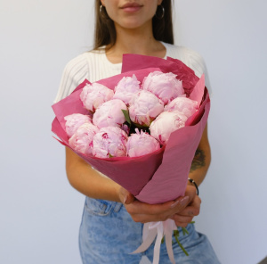 Пионы Сара Бернар Экстра, 11 штук