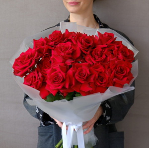 Роскошные французские розы, 15 штук