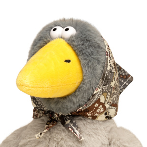 Мягкая игрушка Ворона в Платке, 21 см