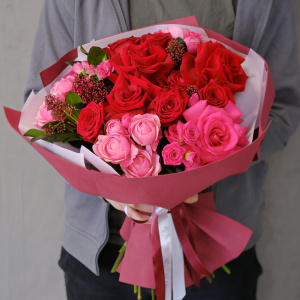 Французские розы в букете "Казанова"