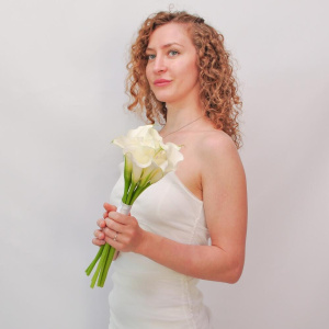 Букет невесты с каллами "Элегантный"