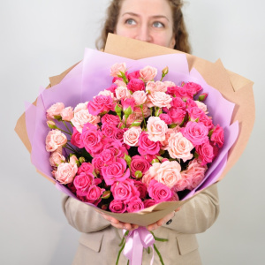 Кустовые розы, 11 штучек