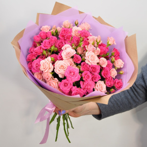 Кустовые розы, 11 штучек