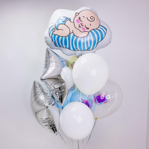 Сет шариков на выписку "Малыш", 9 штучек