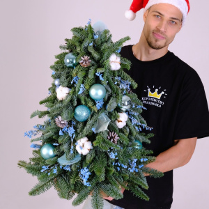 Ёлка новогодняя из датской пихты, 60 см "Frost Kiss"