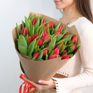 Красные тюльпаны, 25 штучек 