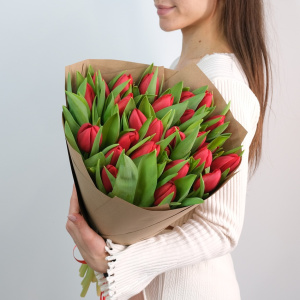 Красные тюльпаны, 25 штучек 