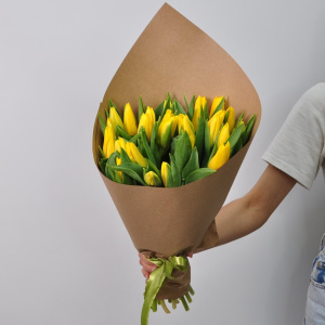 Яркие желтые тюльпаны, 25 штучек Голландия