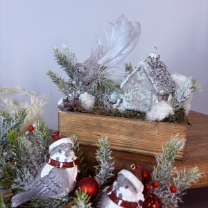 Корпоративные новогодние подарки. Цена от 10 шт! (искусственная хвоя)