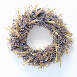 Венок Лаванда и пщеница "Синее золото", D30