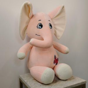 Волшебный слоник с бабочкой, 50 см