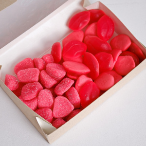 Мармелад Испания кислый: сердечки и губки, 500 гр