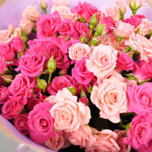 Кустовые розы, 11 штучек