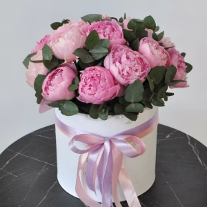 Пионы Сара Бернар, 15 штук в коробке