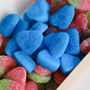 Мармелад Испания кислый: сердечки и клубничка, 500 гр