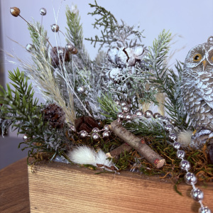 Новогодняя композиция с сувениром "Совунья" (искусственная)