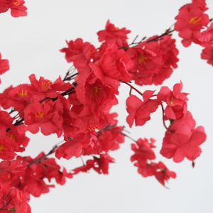 Ветка Сакура красная (искусственная)