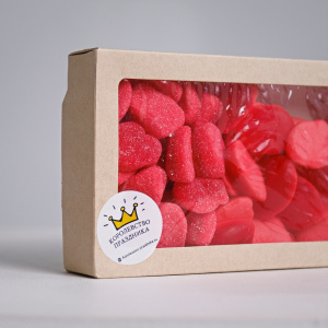 Мармелад Испания кислый: сердечки и губки, 500 гр