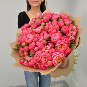 Коралловые пионы, 101 штучка