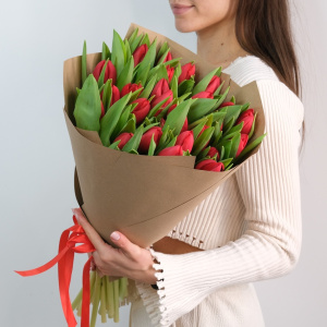 Красные тюльпаны, 25 штучек 