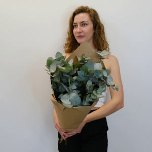 Зелёный букет - эвкалипт, букет для интерьера