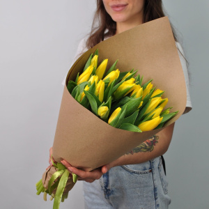 Яркие желтые тюльпаны, 25 штучек Голландия