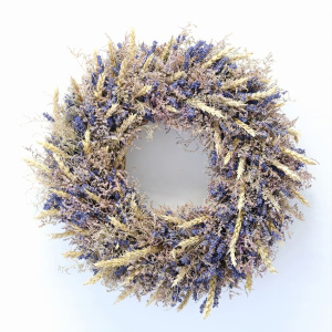 Венок Лаванда и пщеница "Синее золото", D42