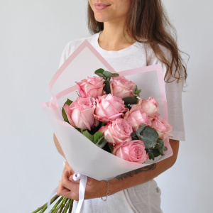 Пионовидные розы Пинк Охара, 9 штучек